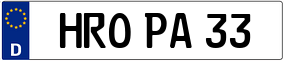 Trailer License Plate